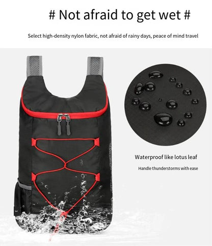 Multifunctional Outdoor Folding Backpack High Density Lightweight