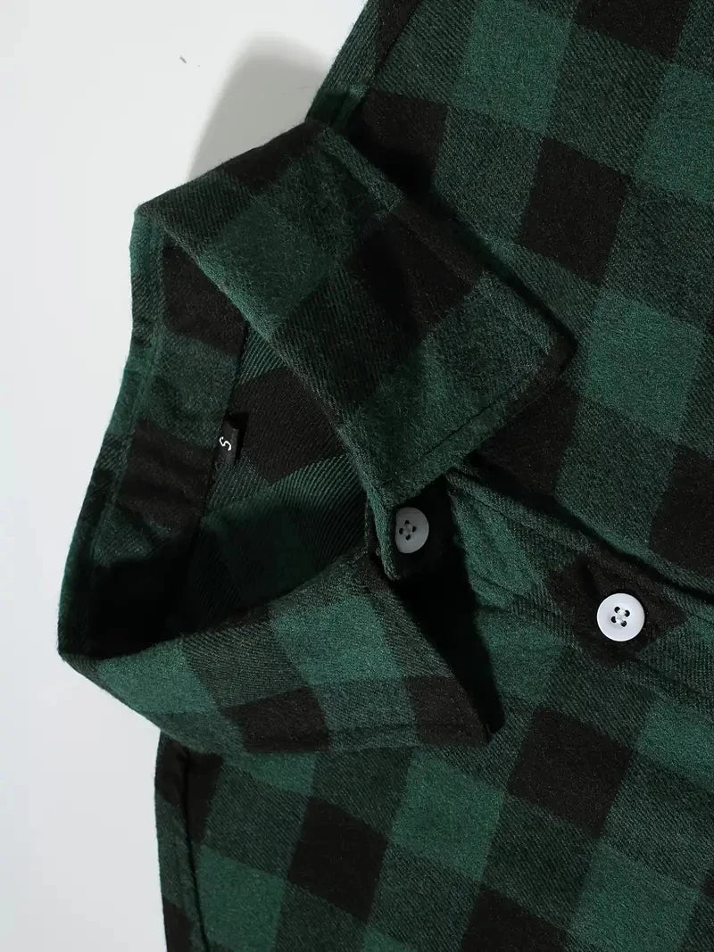 Spring and Autumn Fashion Cotton Long Sleeve Men's Flannel