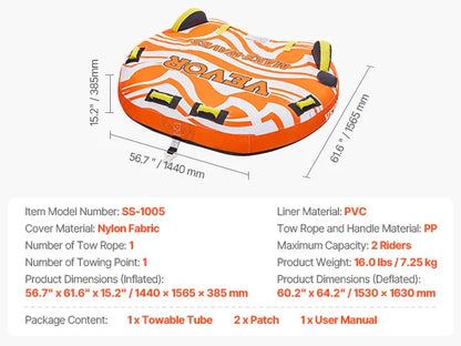 Towable Tubes for Boating Inflatable Towable