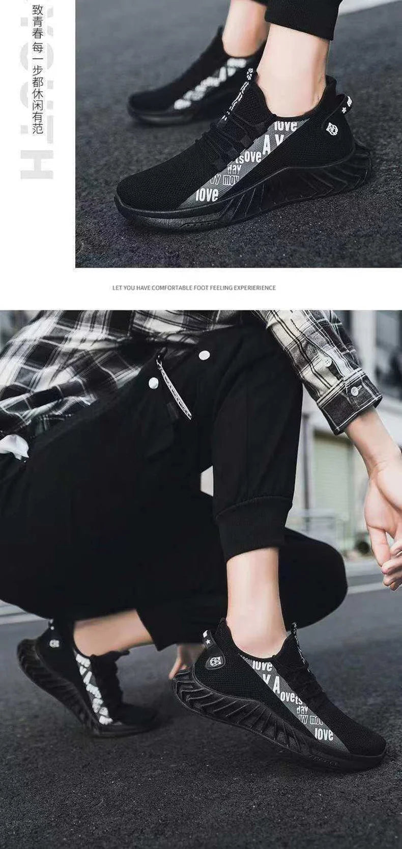 Men's mesh breathable casual sneakers summer soft sole