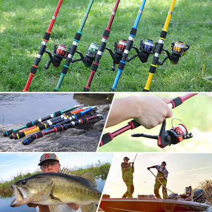 Spinning Fishing Rod and Reel Combo Telescopic Rod