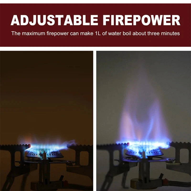 Camping Gas Stove Portable Folding Outdoor Backpacking