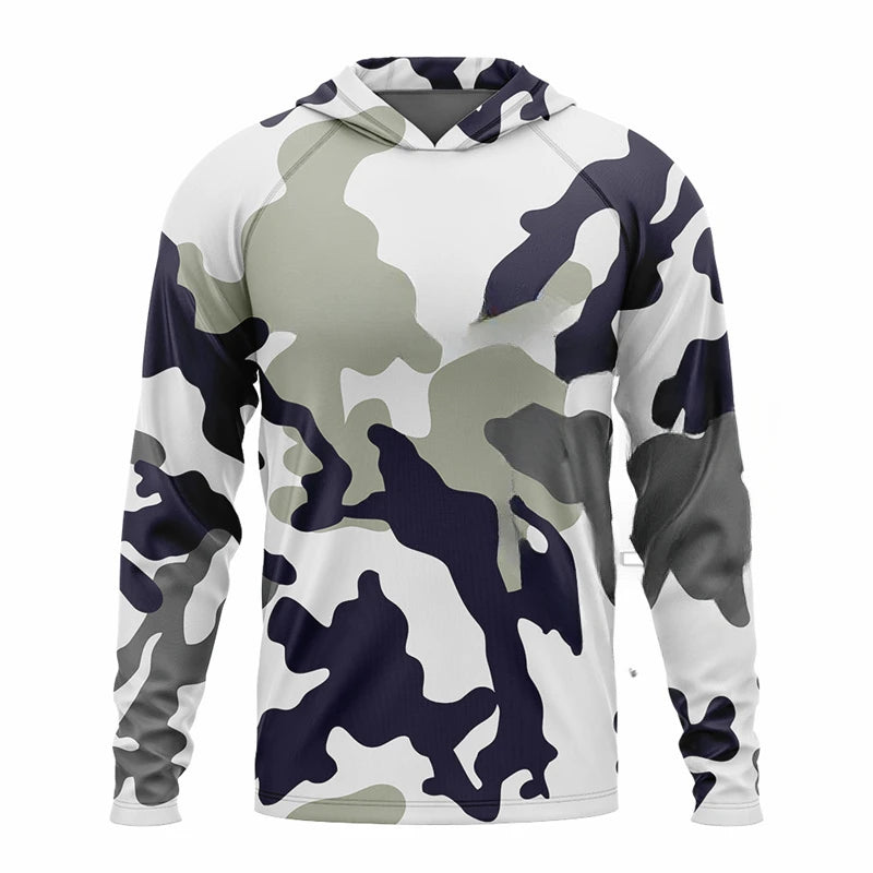 New Fishing Hooded Shirts Outdoor Sport Quick Dry