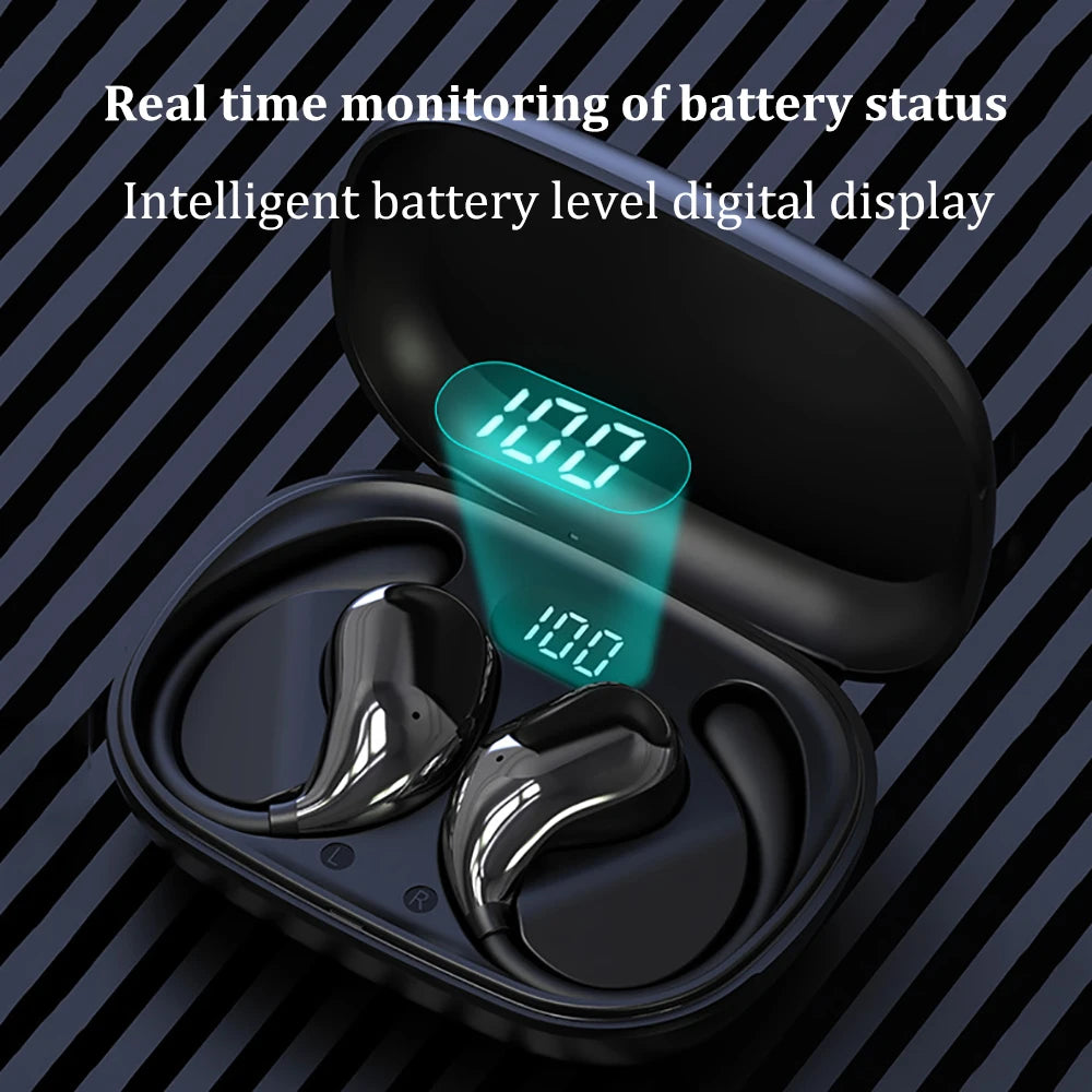 Bluetooth 5.4 Ear Hook Headphones TWS Wireless Earphones
