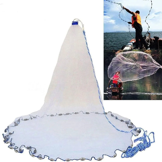 American Saltwater Fishing Cast Net for Bait Trap