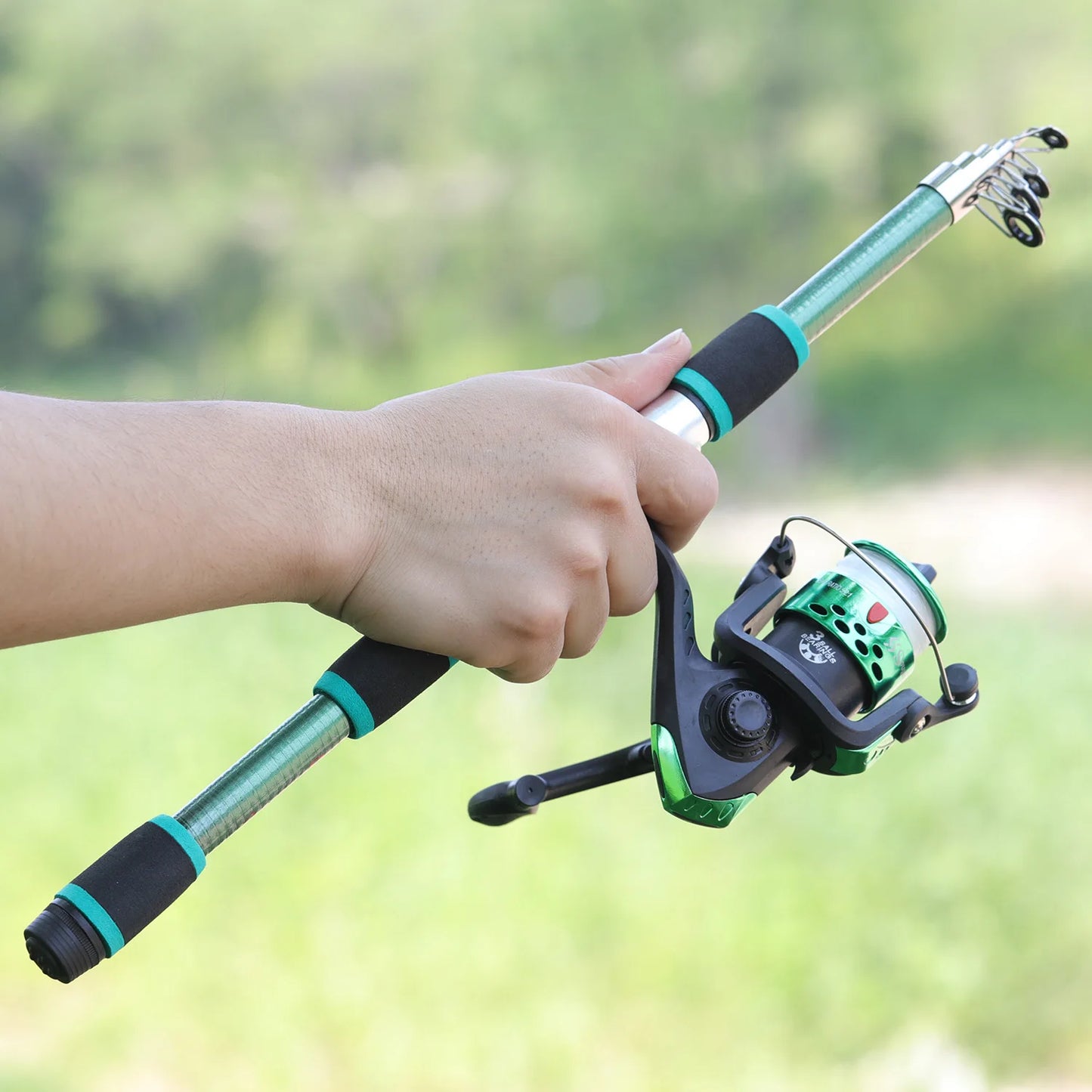 Spinning Fishing Rod and Reel Combo Telescopic Rod