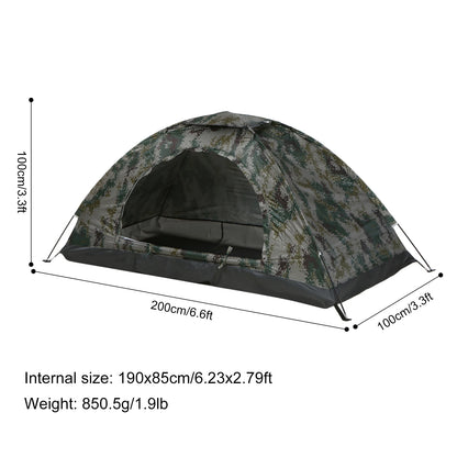 Ultralight Camping Tent Single Layer Portable Hiking Tent