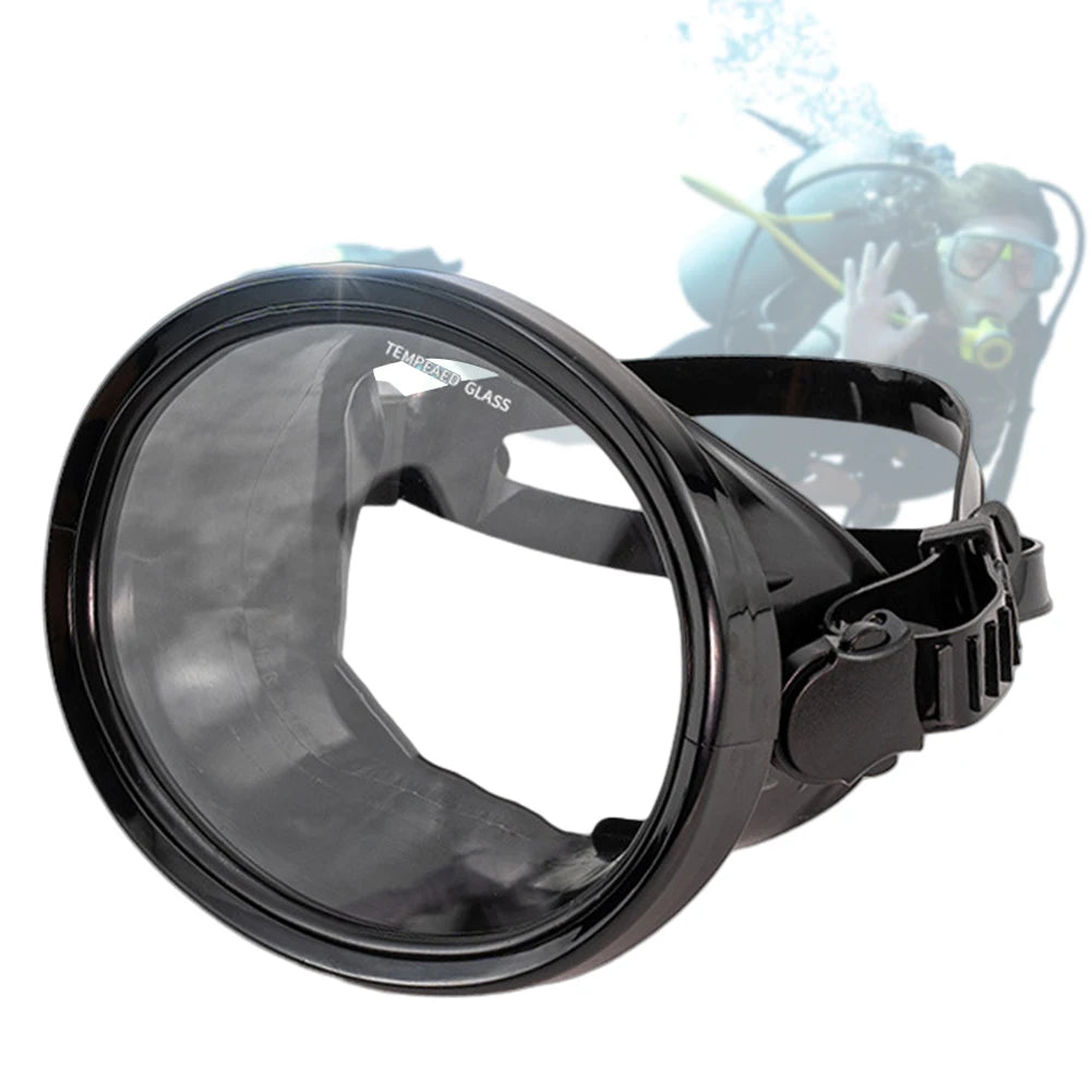 Oval Diving Mask Single Lens Scuba Mask