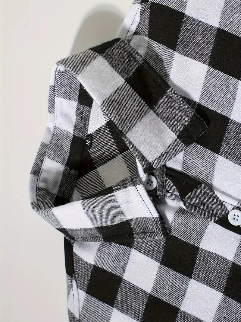 Spring and Autumn Fashion Cotton Long Sleeve Men's Flannel