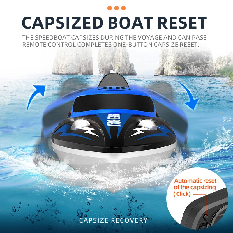 RC Battery Boat 2.4Ghz 25km/h High-Speed Remote Control Racing