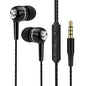 Wired Headphones 3.5mm Sport Earbuds with Bass Phone Earphones