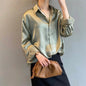 Woman Spring Autumn Style Blouses Shirts Lady Casual Long Sleeve Turn-down Collar