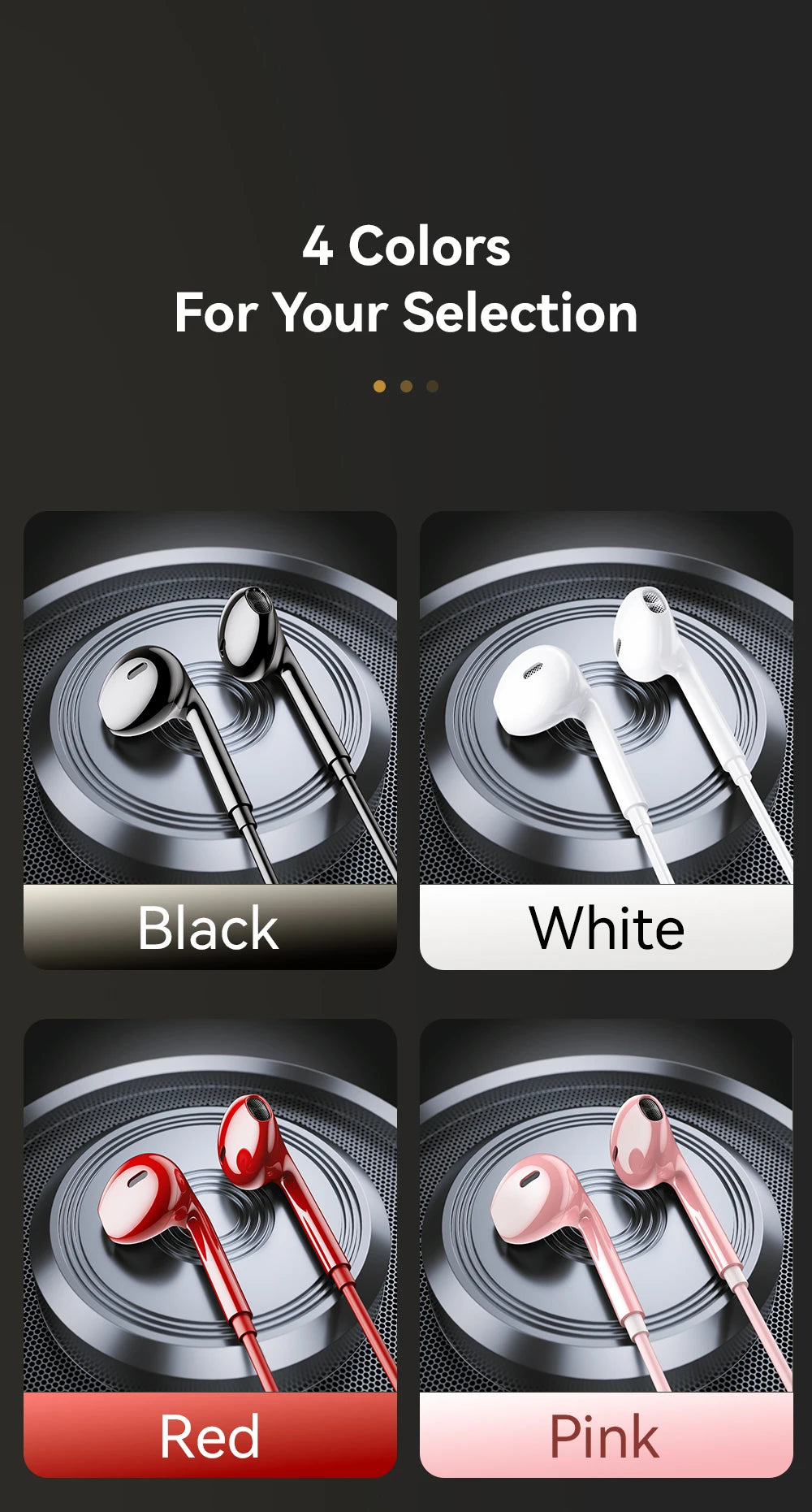 Wired Headphones In Ear Headset Wired Earphones