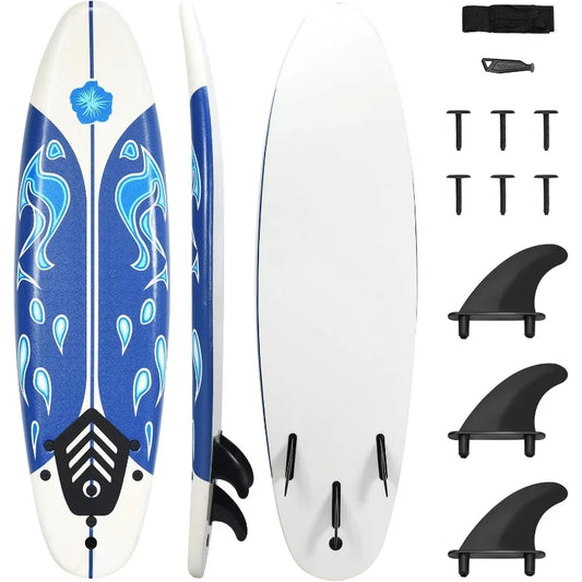 Surfboard, 6' Body Board with Removable Fins