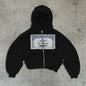 Y2K retro autumn hoodies for men printed patterns