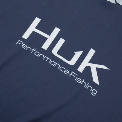 HUK UPF 50+ Long Sleeve Hooded Face Cover Fishing Shirts