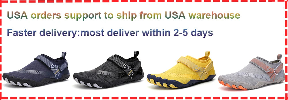 Men Women Water Shoes Quick Dry Non-Slip Five Finger Shoes