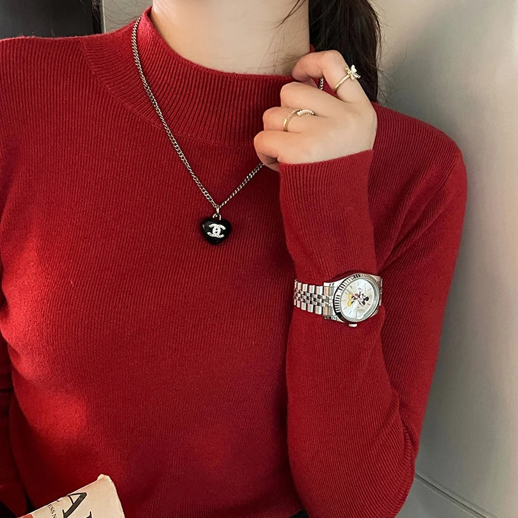 Turtleneck Sweater Women Fashion 2024