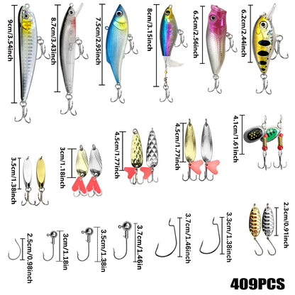 Fishing Lure Kit For Trout/Pike/Bass