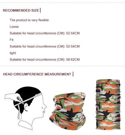 Outdoor Sport Bandana Military Tube Scarf