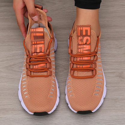 Women's Sports Shoes Mesh Lightweight Soft Sole Jogging Strap Breathable