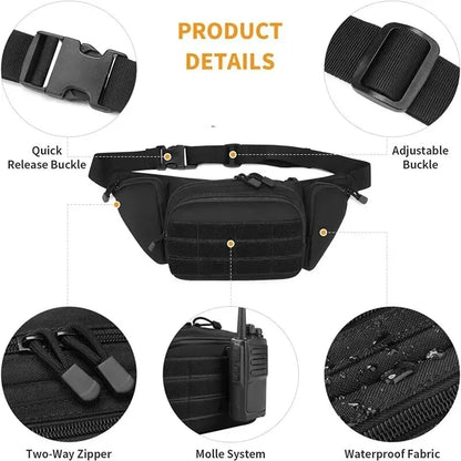Tactical Waist Pack Nylon Bodypack Hiking Phone Pouch