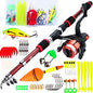 Spinning Fishing Rod and Reel Combo Telescopic Rod
