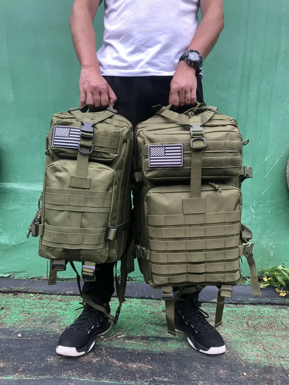 Nylon Waterproof Trekking Fishing Hunting Bag Backpack