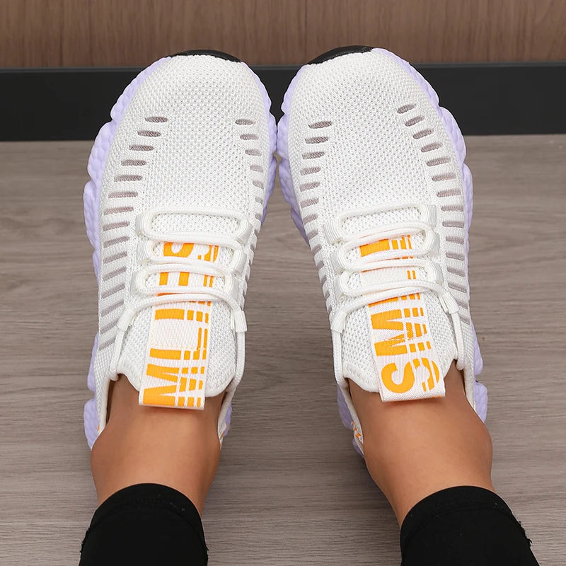 Women's Sports Shoes Mesh Lightweight Soft Sole Jogging Strap Breathable