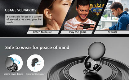 SK26 Bluetooth 5.4 Wireless Earphones Small Earbuds