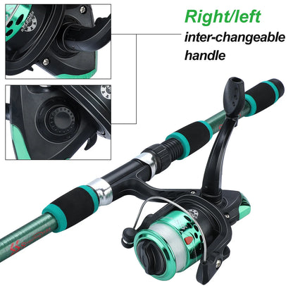 Spinning Fishing Rod and Reel Combo Telescopic Rod