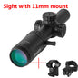 1-5X24 Tactical Optical Rifle Scope Red and Green Illuminated