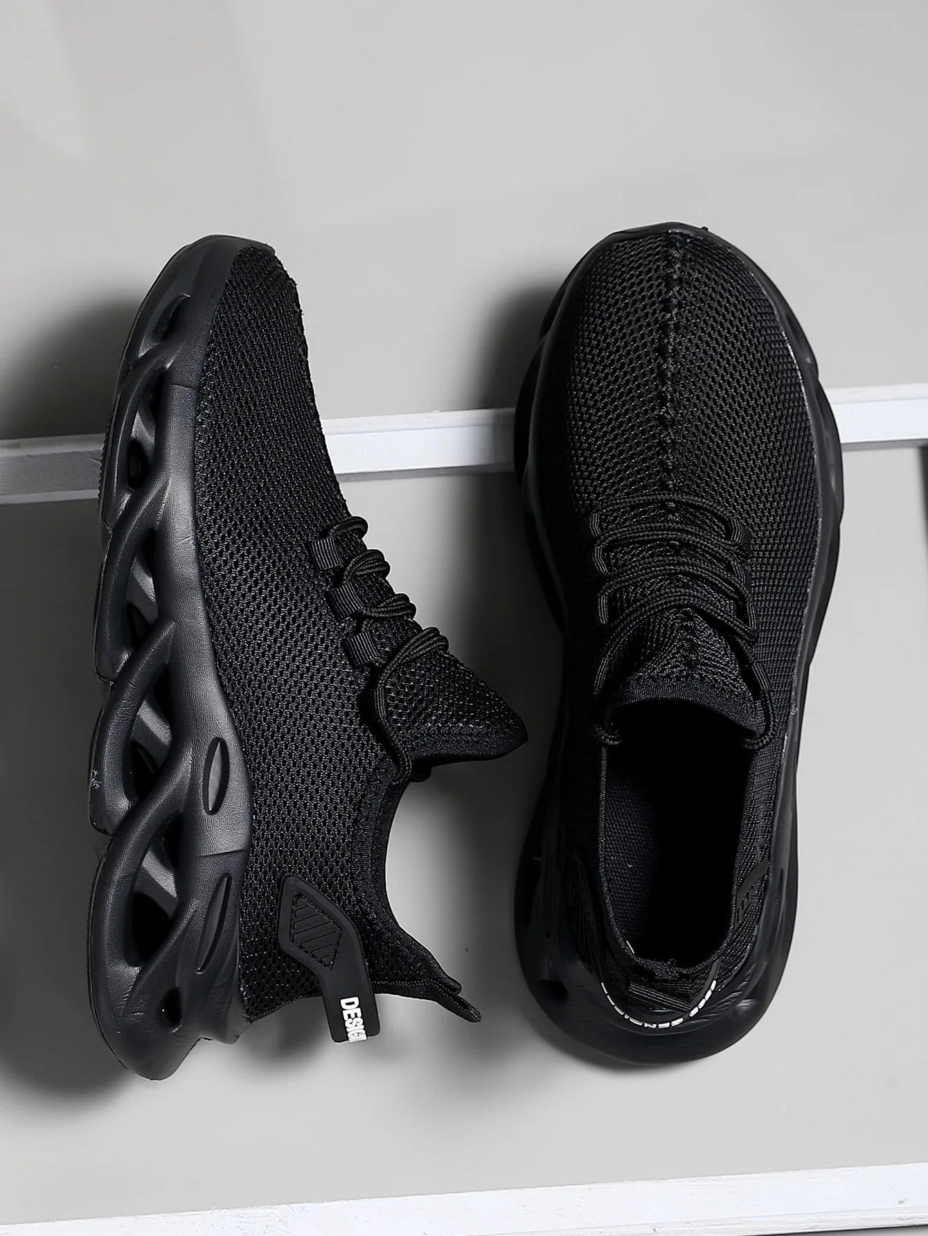 Men Sports Running Black Jogging Shoes Casual Sneakers