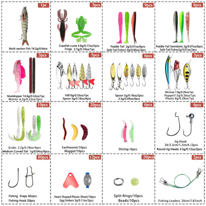 Fishing Lure Kit For Trout/Pike/Bass