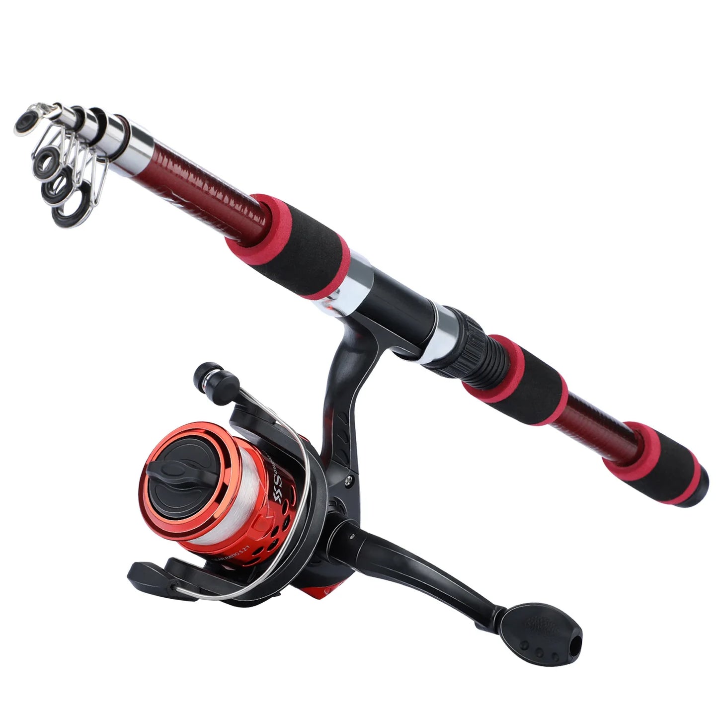 Spinning Fishing Rod and Reel Combo Telescopic Rod