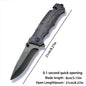 Multi functional outdoor camping knife with safety lock