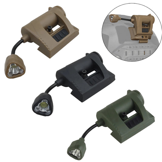 Tactical Helmet Light 3 Modes LED Flashlight