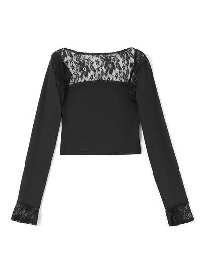 Women s Lace Patchwork Crop Tops Strapless