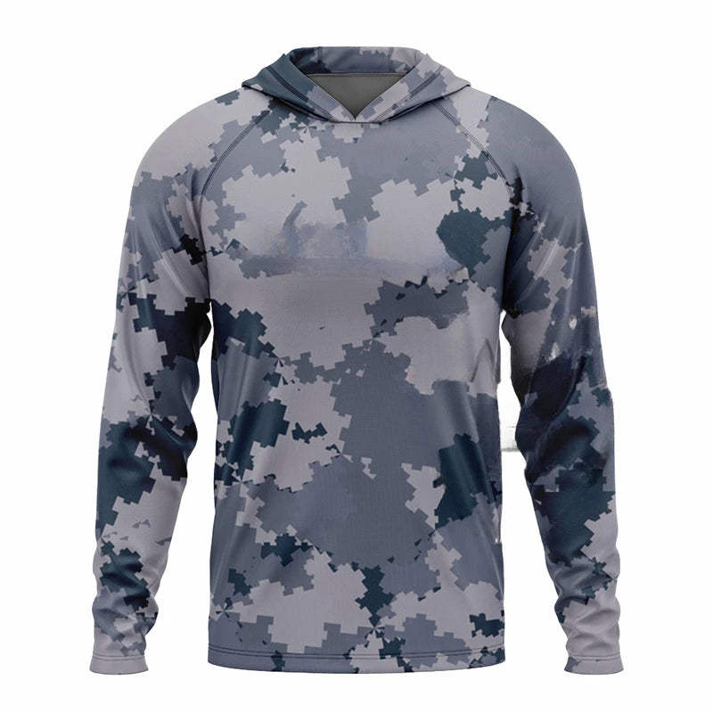 New Fishing Hooded Shirts Outdoor Sport Quick Dry