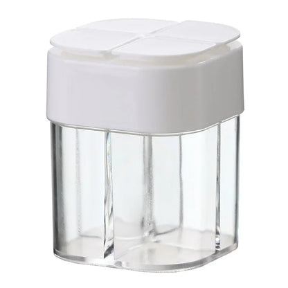 4 in 1 camping seasoning jar with lid transparent spice dispenser