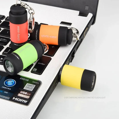 Led micro pocket flashlight portable USB rechargeable