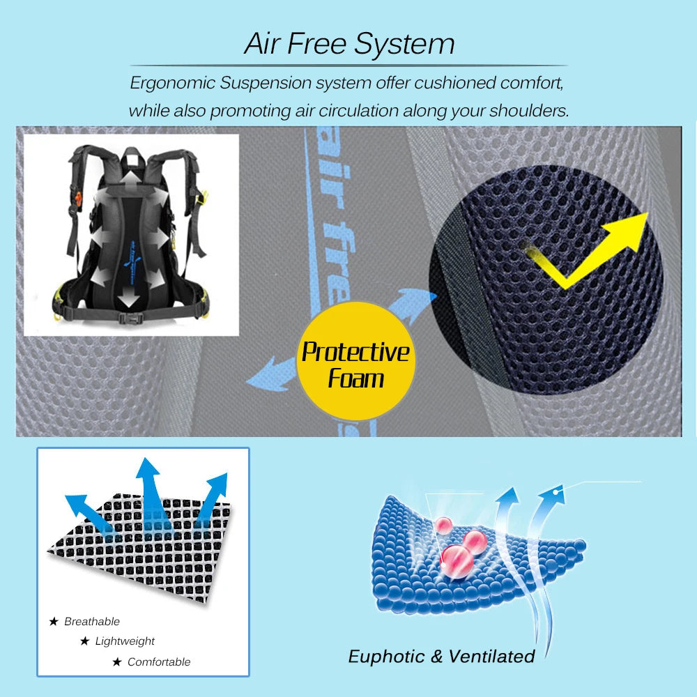 Water Resistant Travel Backpack Camping Hiking Laptop Daypack