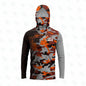 Fishing Shirts Men Sun Protection Hoodie Mask All-in-one