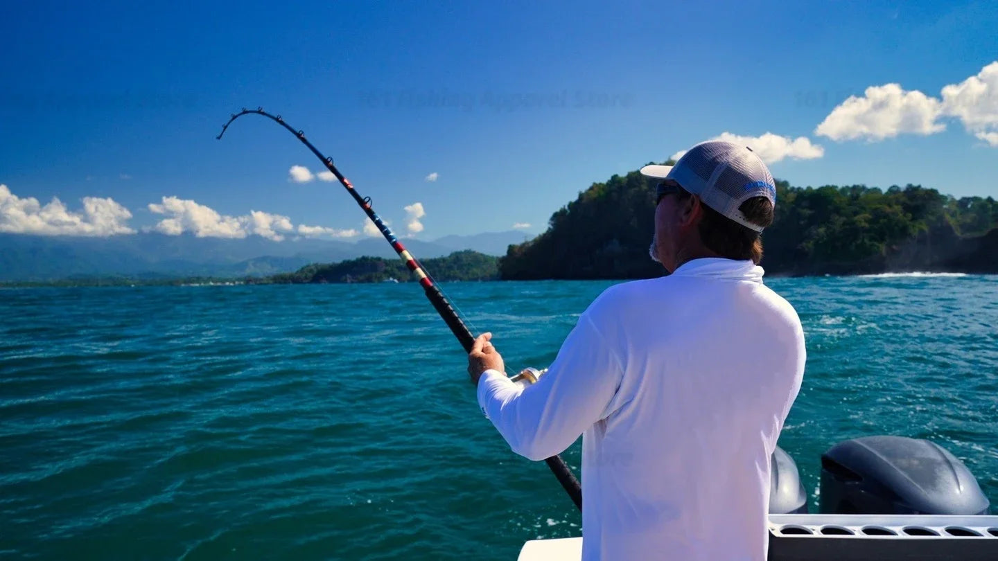 Men Hood Fishing Shirt long sleeve fishing t shirt uv protection