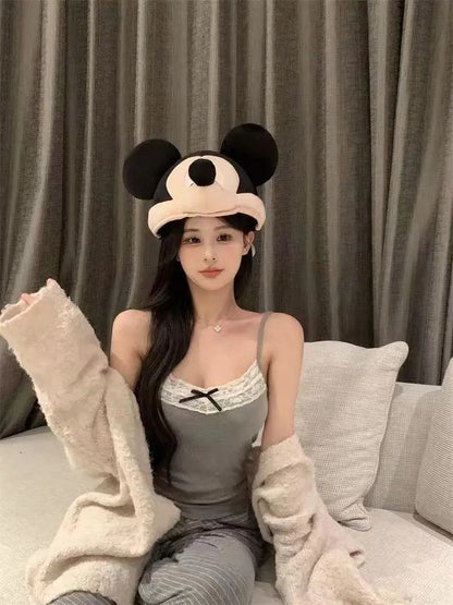 Women Camisole Tank Tops Sexy Bow Sleeveless Corset Top with Chest Pad