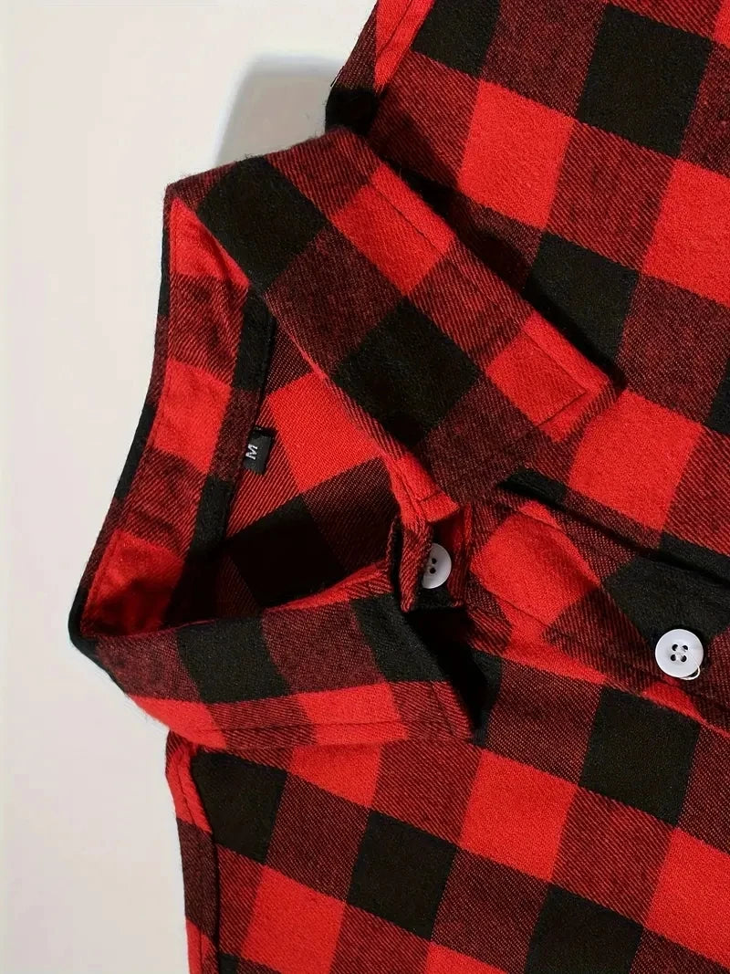 Spring and Autumn Fashion Cotton Long Sleeve Men's Flannel