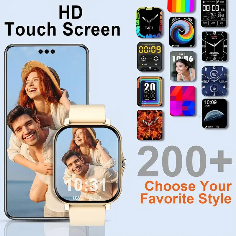 2025 New Smart Watch Bluetooth Talking Blood Oxygen/Blood Pressure Monitor Smart Watch