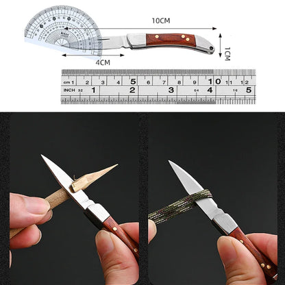 Mini Folding Knife Portable Keychain Pocket Knife Stainless Steel