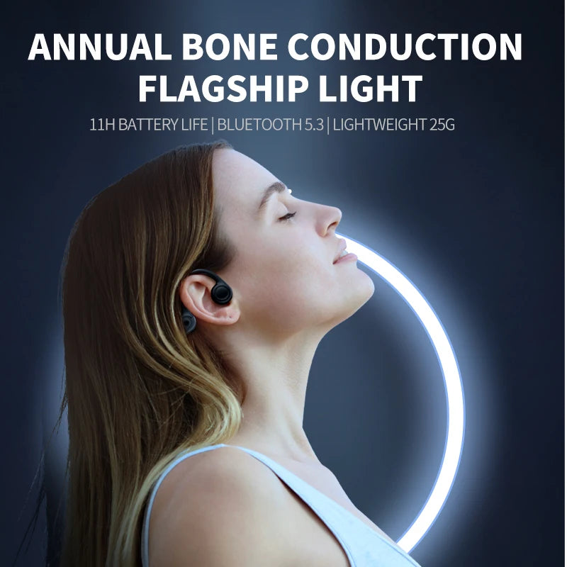 Real Bone Conduction Sport Headphone Wireless Earphone