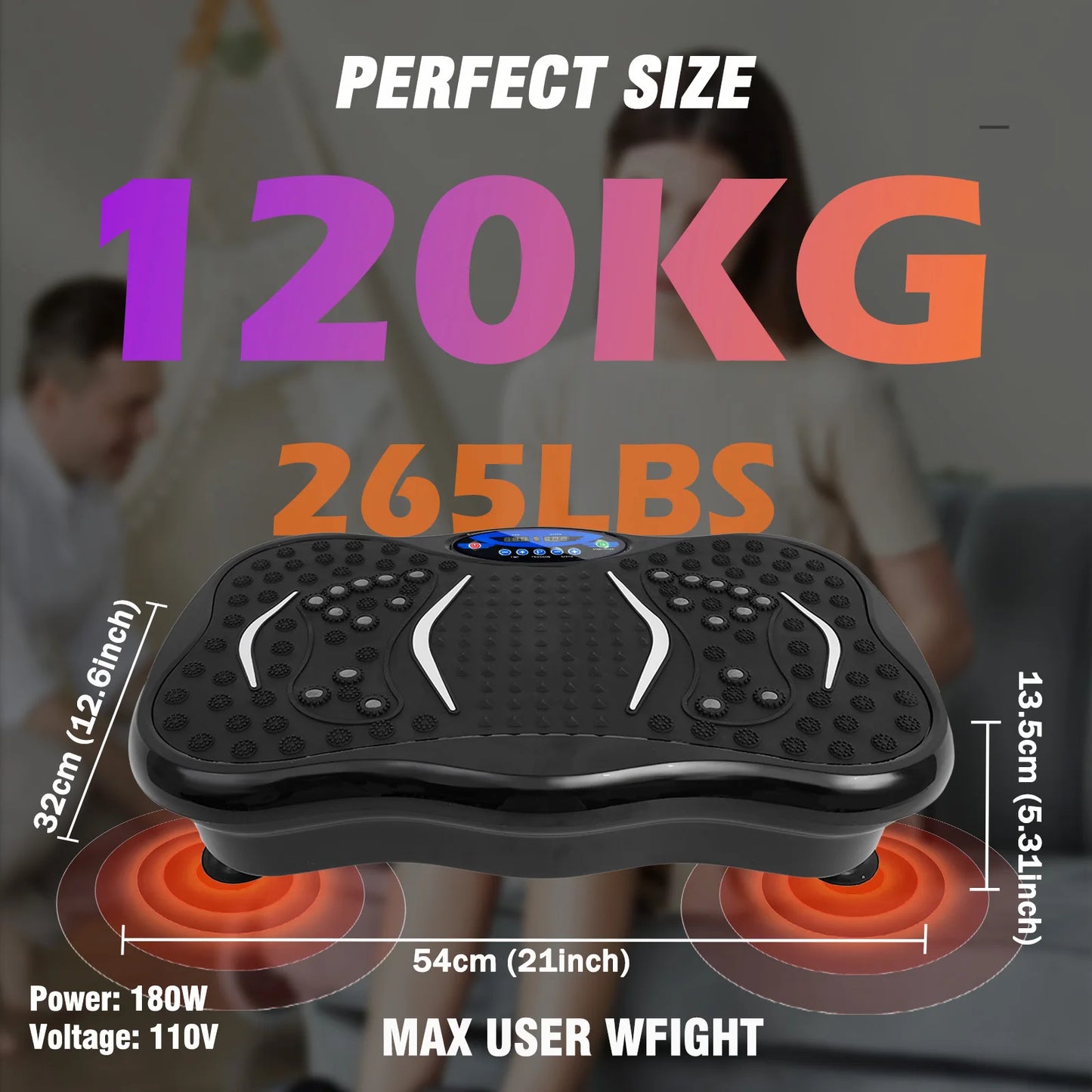 Vibration Plate Exercise Machine Fat-Burning Full Body Workout
